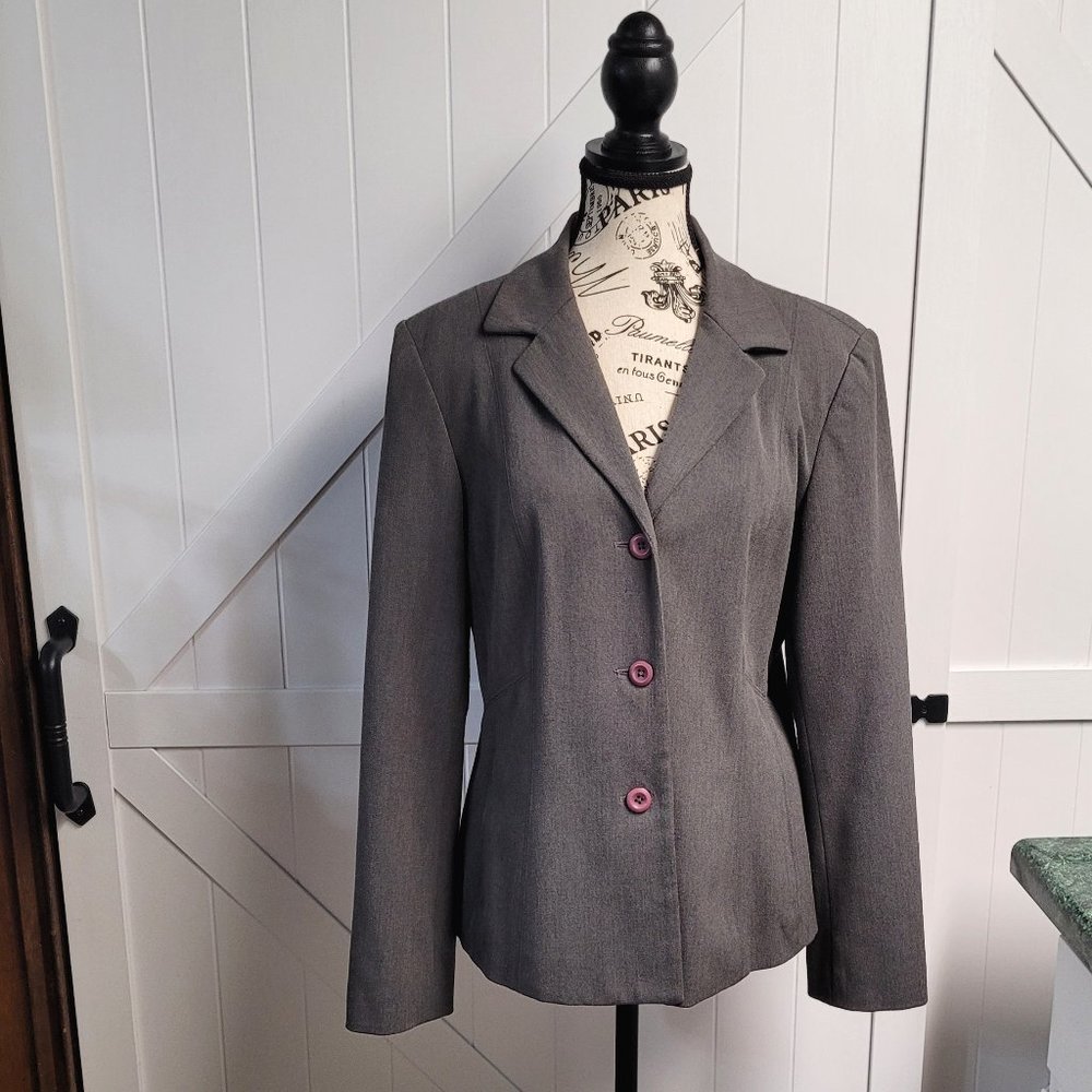 Rafaella Gray Suit Coat Business Casual Sz.12